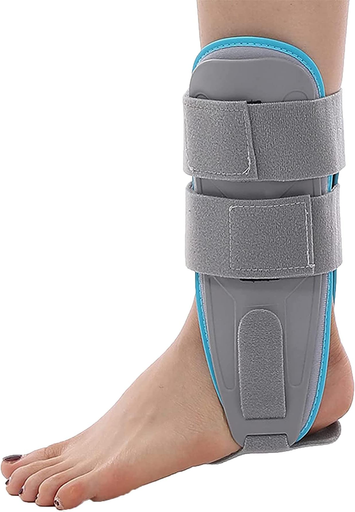WILLQ Ankle Brace with Strap Ankle Stabilizer Support Lace Up Brace Adjustable Rigid Stabilizer for Sprains Tendonitis Post-op Cast Support and Injury Protection for Women and Men