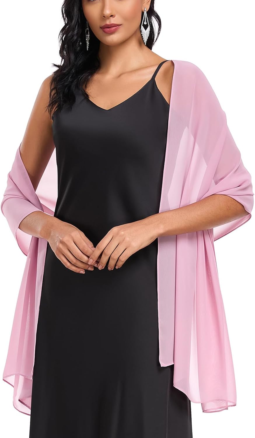 Shawls and Wraps Soft Chiffon Scarve Scarf For Evening Party Dresses Wedding Stole - Image 5