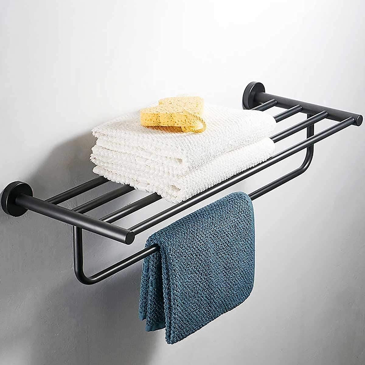 Porte-serviettes gain de place Clothirods en acier inoxydable durable