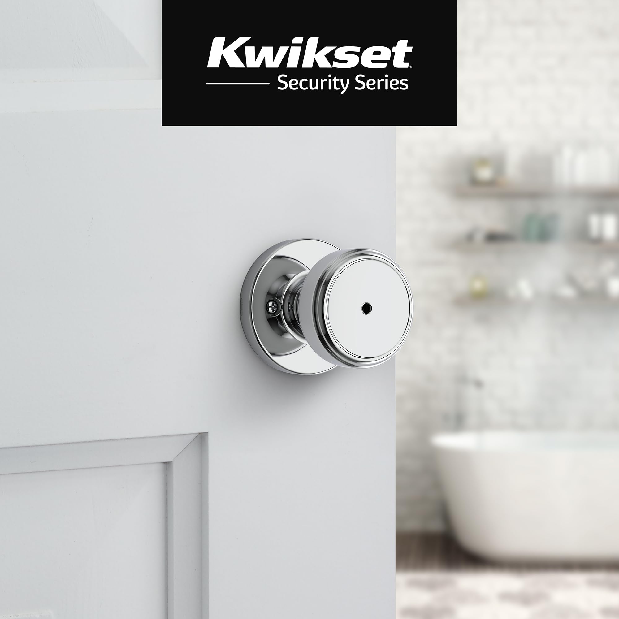 Kwikset Maven Privacy Door Knob - Chrome -2