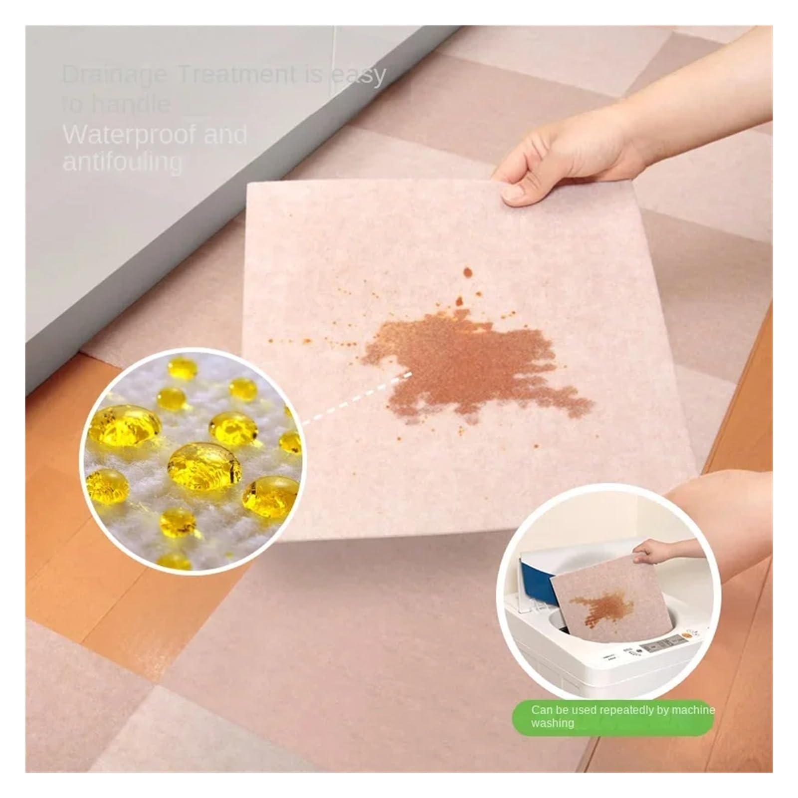 Dalles de Moquette Autocollantes, Dalles de Moquette Auto-adhésives Multicolores, 1/16 pièces, Carreaux Sol carrés, Bricolage(Greywhite-16pcs)