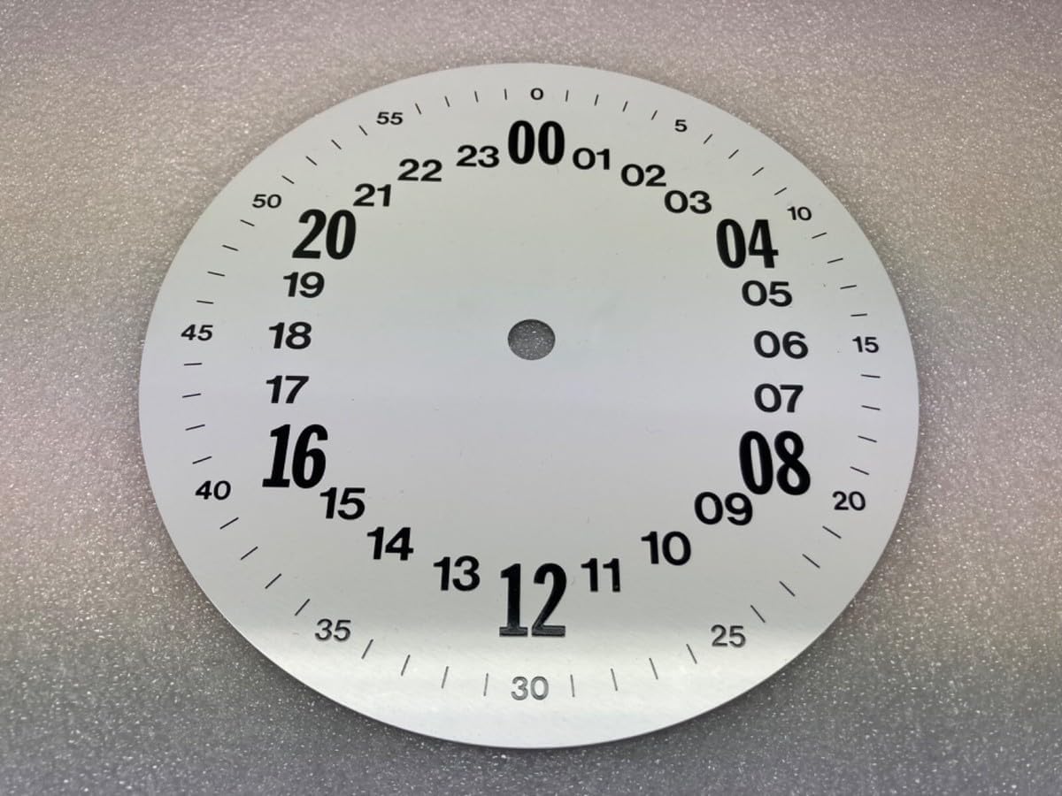 Replacement Part for 24 Hour Military Time Clock Dial DIY Clock Assembly Kit – Build Repair with Durable Parts and Precision Tools