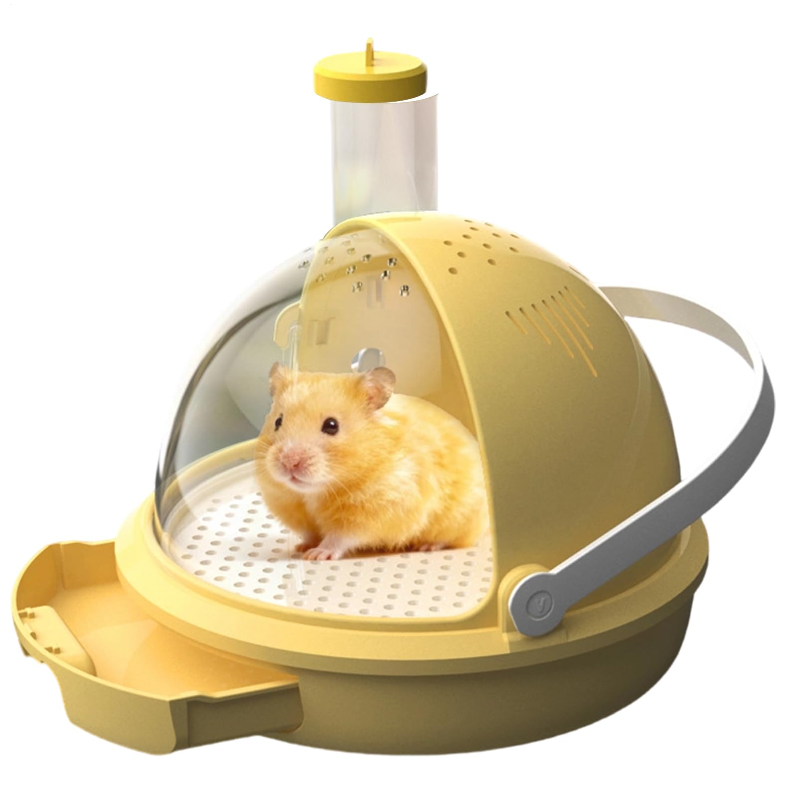 Sac de transport pour hamster avec couvercle rotatif pour lapin et gerbille