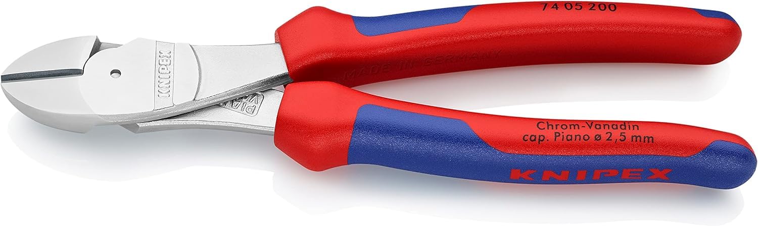 KNIPEX Alicates de corte diagonal de fuerza cromado aislados con fundas multicomponentes, según norma VDE 200 mm, 74 06 200 — view 27
