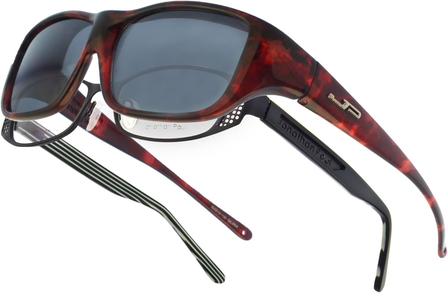Quamby JP Fitovers - Claret Tortoise - Grey Lens (QL004)