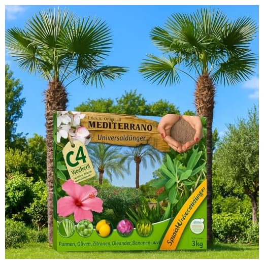 Freilandpalmendünger, Palmendünger, Hanfpalmendünger 3 Kg Original Mediterrano
