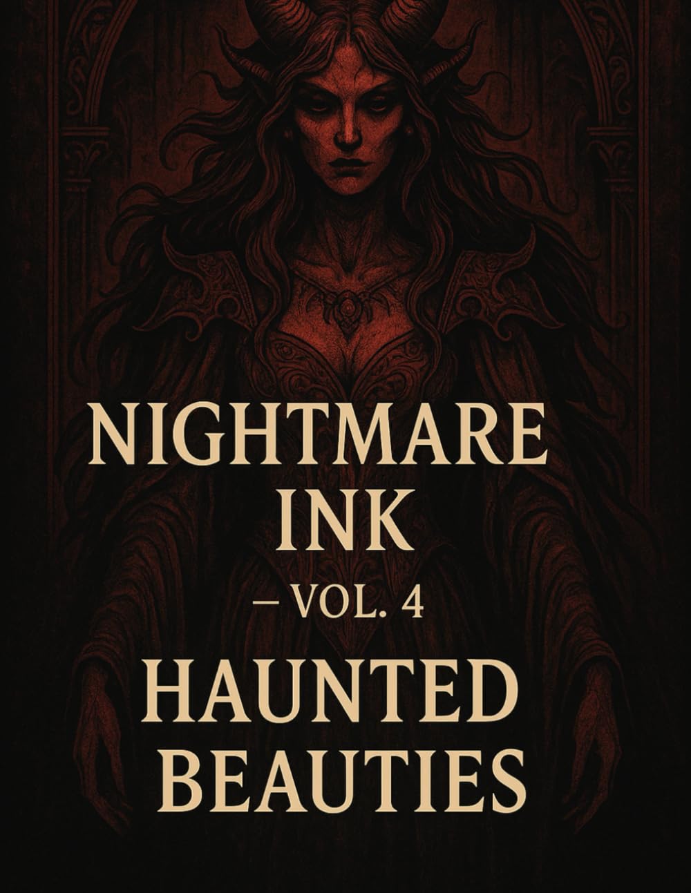 Nightmare Ink — Vol. 4: Haunted Beauties: Dark Females, Gothic Queens & Possessed Elegance — Adult Coloring Book (NIGHTMARE INK SERIES)