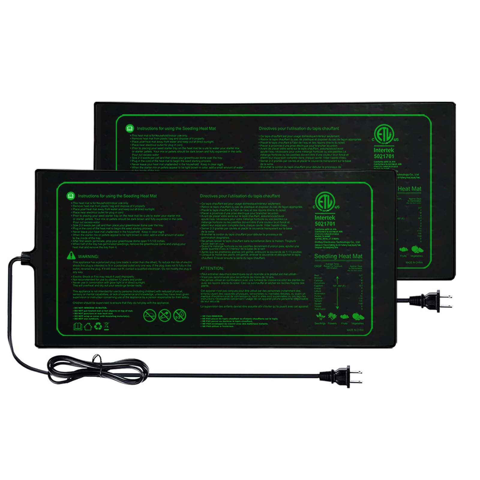 Ruyyi Seedling Heat Mat 2 Pack