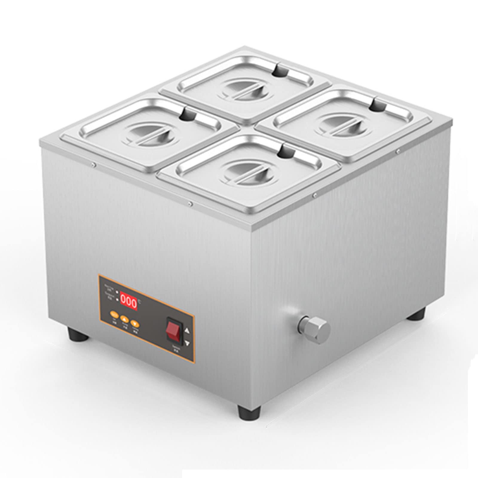 AYCDL Chocolate Tempering Machine, Electric Chocolate Melting Machine, Commercial Chocolate Melter Pot Heater, Temperature Control,for Chocolate/Milk/Cream/Soup,C,C