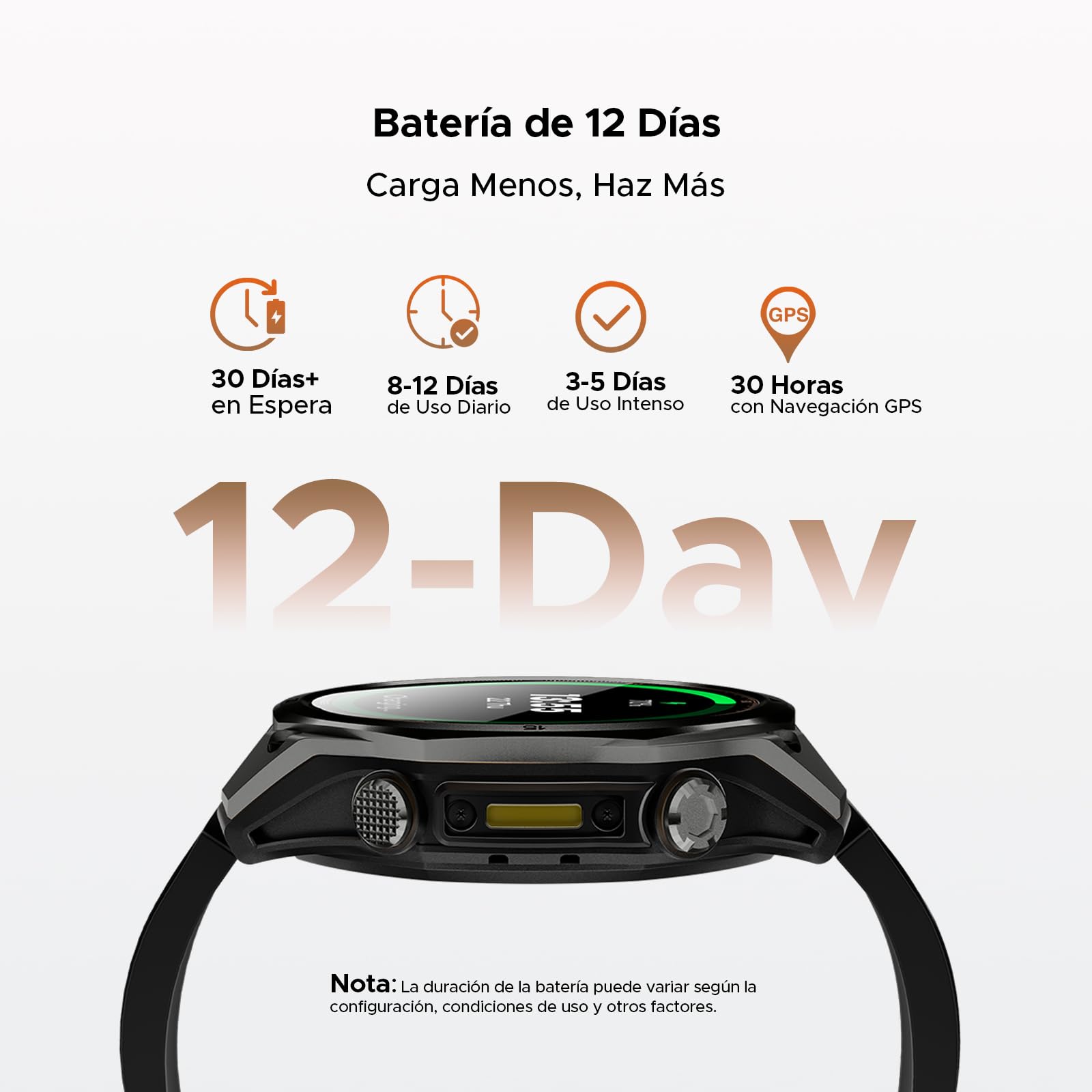 Anywise W1 AI Smartwatch Uomo,GPS Dual-Band Integrato,5ATM Impermeabile Militare Smart Watch,1.43" AMOLED Fitness Tracker Per Android iOS,170+Sports Modes,Answer/Make Call/12 Days Battery
