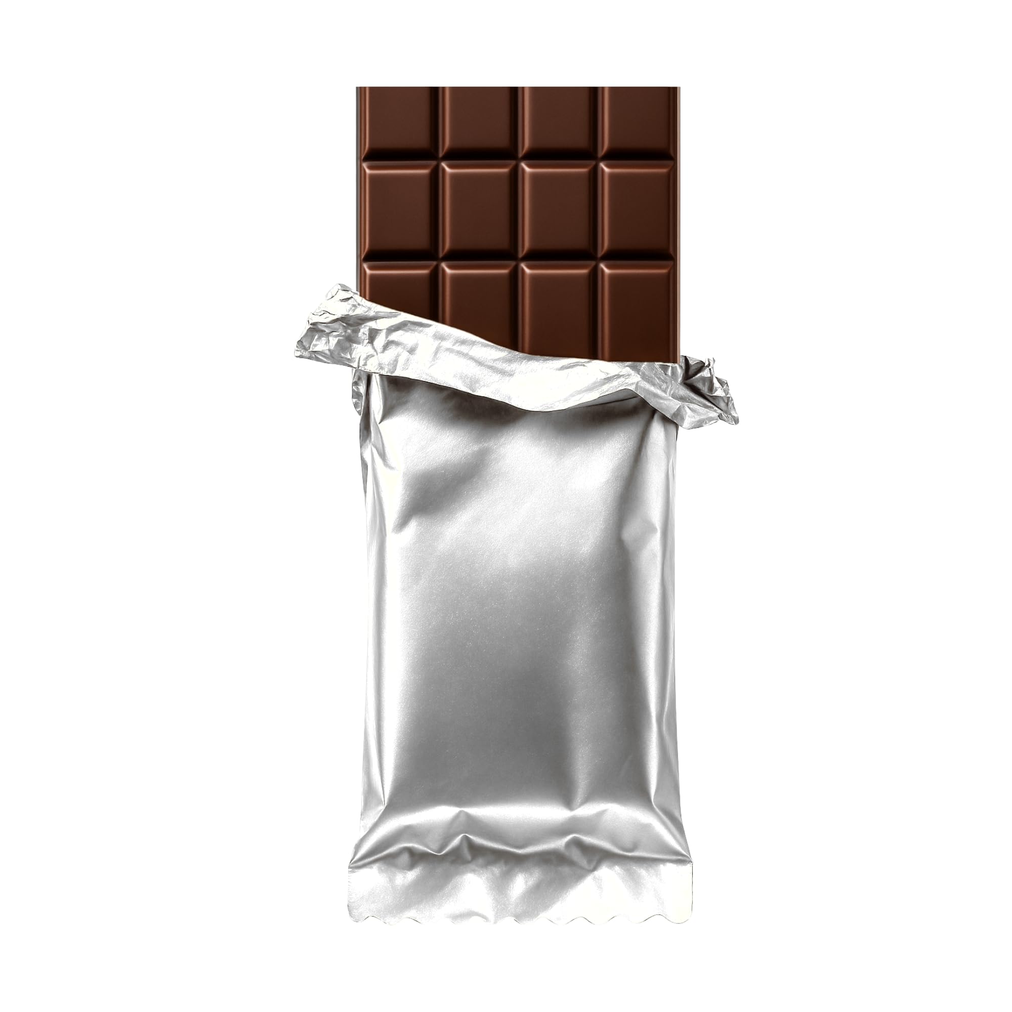 Foilman - Heat Seal Bags {Metallized} For Chocolate Bar Wrapping - Color Dark Gold- Fits Bar Size 2.25 x 5.5 Inches (100 Pack) (Silver)