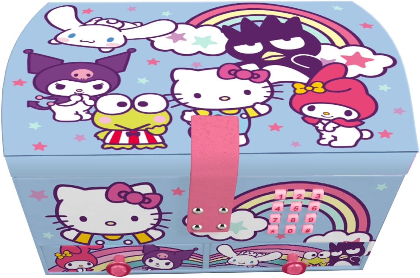 Kids Licensing - Secret Jewelry Box with Hello Kitty & Friends Sound, 20x18x14cm, Synthetic Resin, 20x18x14cm, Synthetic Resin