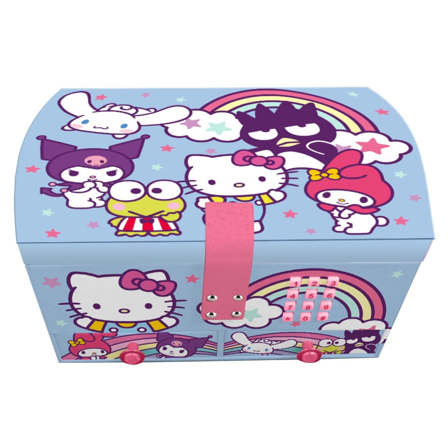 Kids Licensing - Secret Jewelry Box with Hello Kitty & Friends Sound, 20x18x14cm, Synthetic Resin