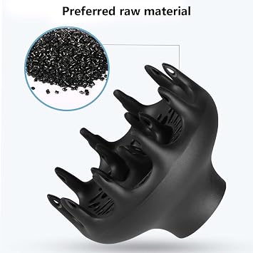 Hairstyling Diffuser,Hair Diffuser Universal Hair Dryer Diffuser Attachment Blow Dryers Diffuser for Curly Wave Thick Hair Black