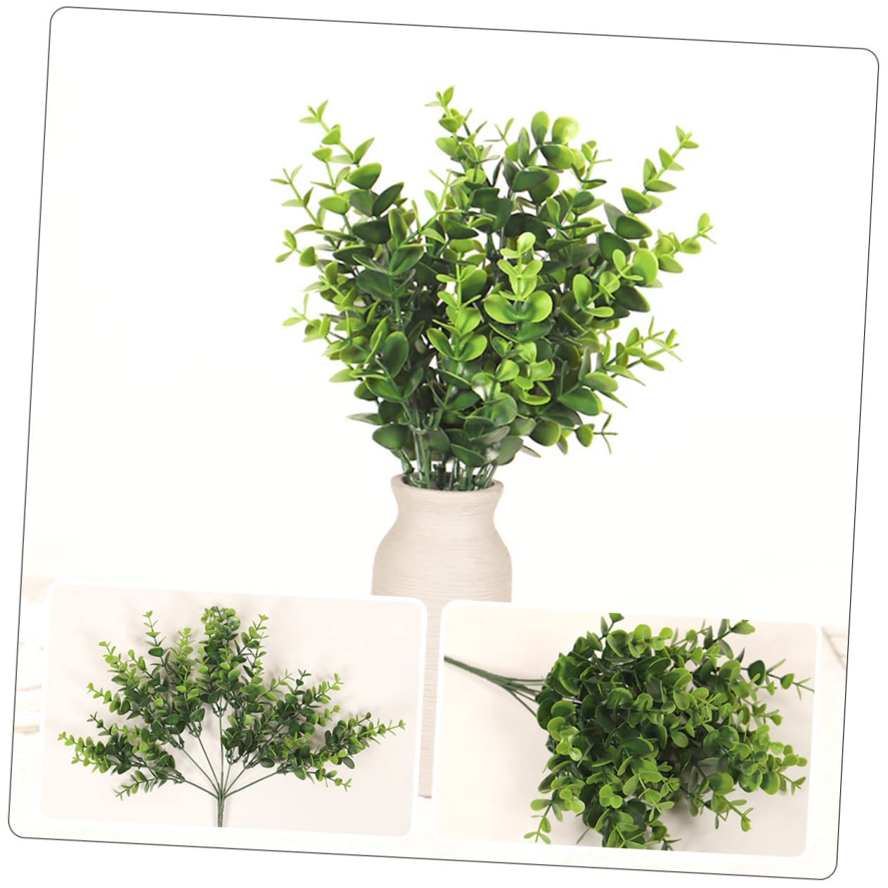 ABOOFAN 5 Sets Künstliche Eukalyptus-stängel Box Eukalyptuszweige Für Blumenarrangements Feiertags-mittelstück 2 Stück * 5