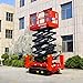 Industrial-Grade Mobile Scissor Lift - Stable and Non-Slip | for Factory Production, Logistics Center Loading and Unloading, and Outdoor Aerial Work