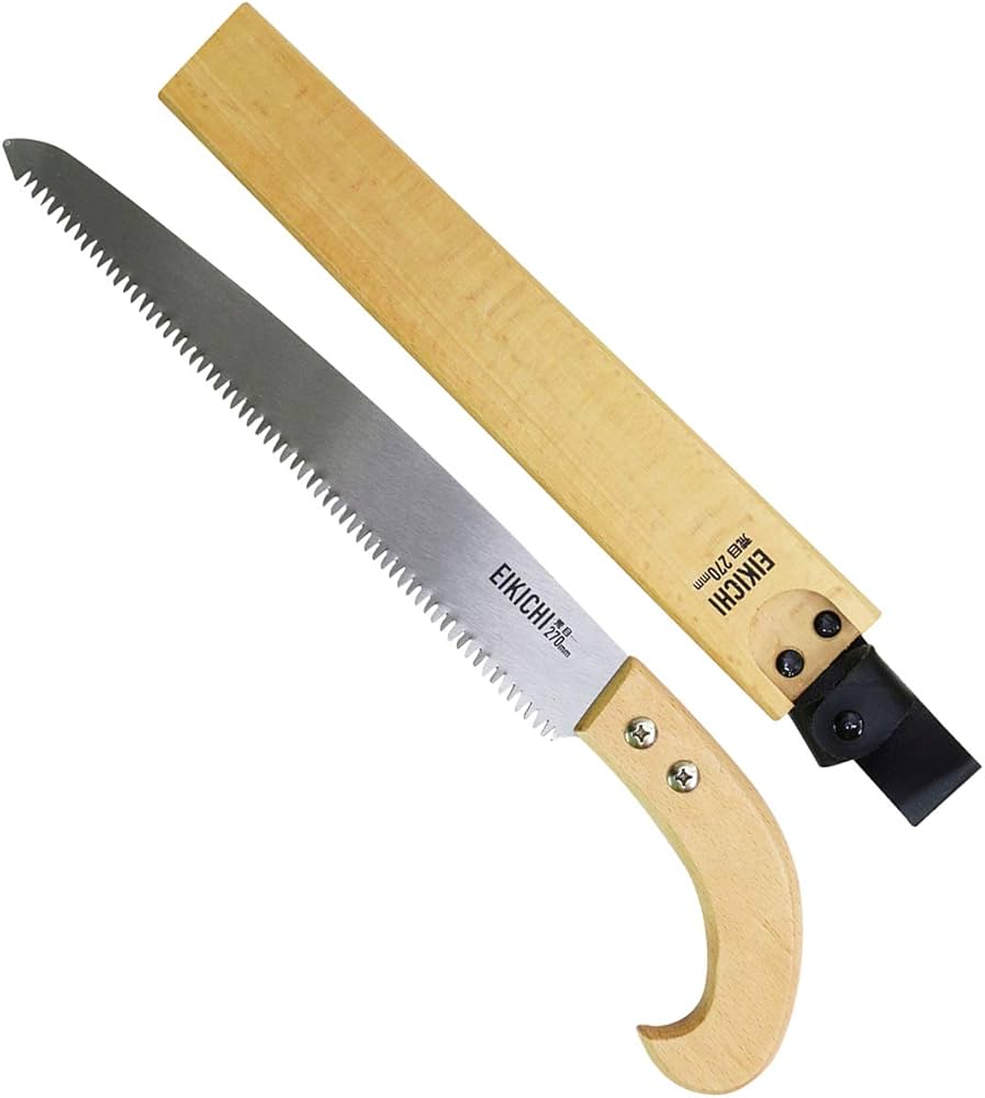 Amazon | 近与(KONYO) 永吉 サヤ付き 剪定鋸 生木用 32379 荒目 270mm