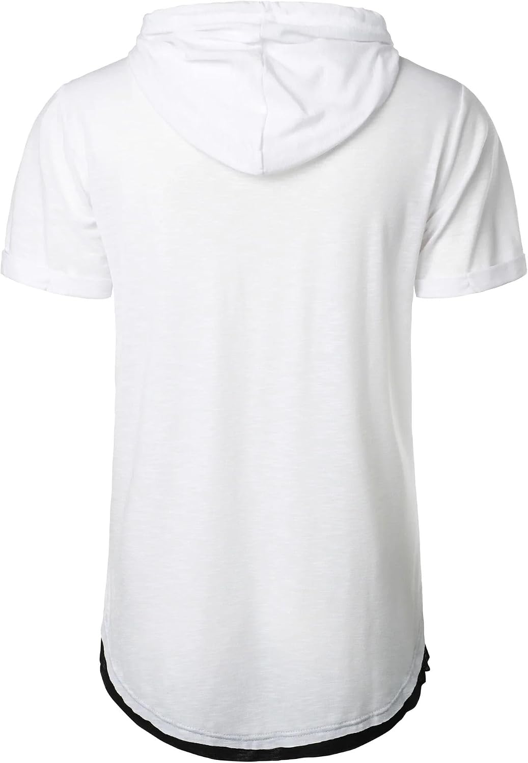 Men's Short Sleeve Hooded Sweatshirt Lightweight Breathable Casual Pullover Top