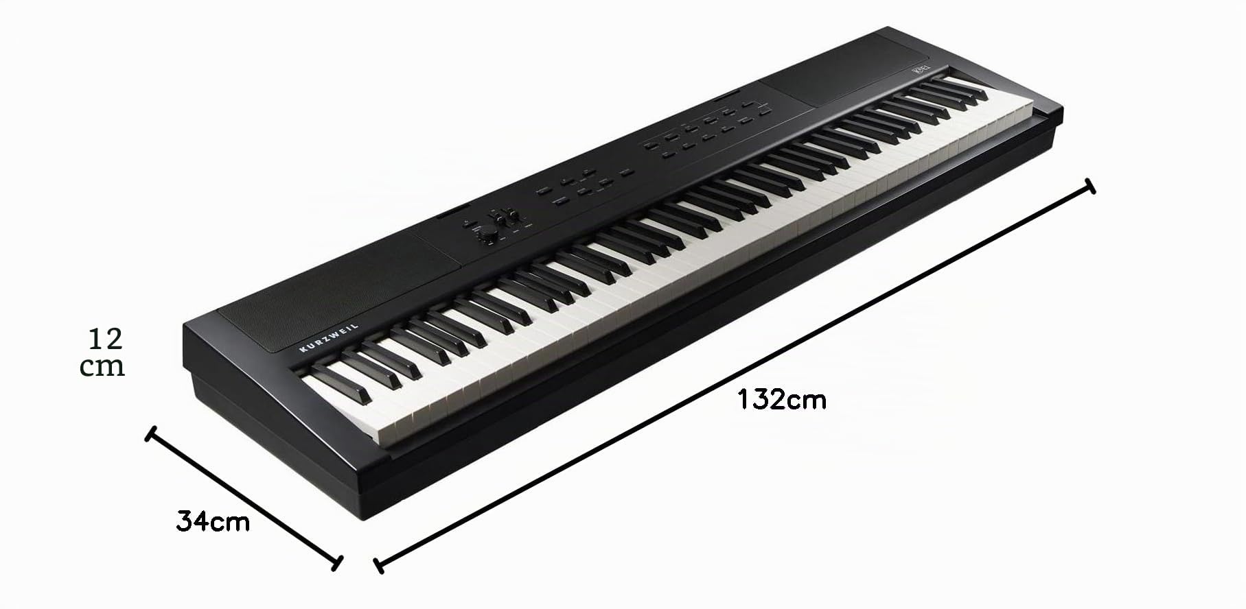 Kurzweil KAE1-LB Stage Piano Keyboard Schwarz 88 Tasten + keepdrum Keyboardständer