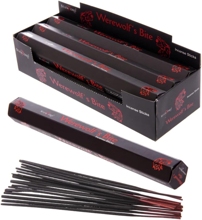 Stamford Black Range Incense Sticks Box of 6 Packs (90 Sticks) - Werewolf's Bite