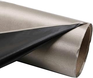 Kanduo Tela de blindaje Tela Negra de una Cara Impermeable y antiincrustante, Adecuada for la producción de Cortinas y Tiendas de campaña Blindaje Tejido de señales(1.1X5m)