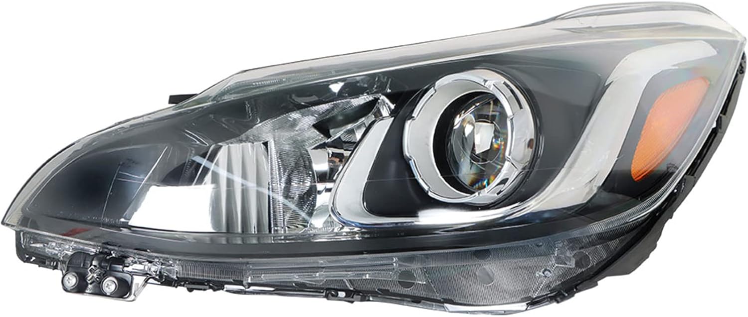 munirater Headlight Assembly Projector Halogen Headlamp Black Housing Left Side Replacement for 2019 2020 2021 2022 Spark LS/LT
