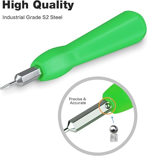 Miniatura 5 de Juego de puntas de destornillador de video para acceso a batería y wifi - Compatible con todos los modelos de timbre de video (verde)