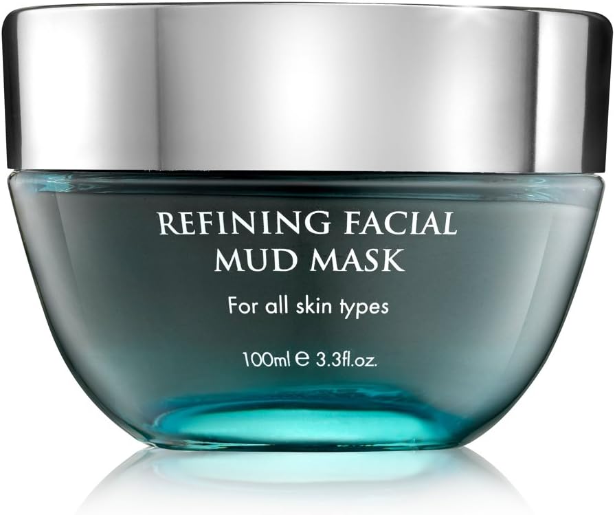 Aqua Mineral Refining Facial Mud Mask 100 ml Dead Sea Mud Mask for Women and Men. Natural Mineral Black Mud Mask for Deep Facial Treatment. Healing and Restoring Face Mask