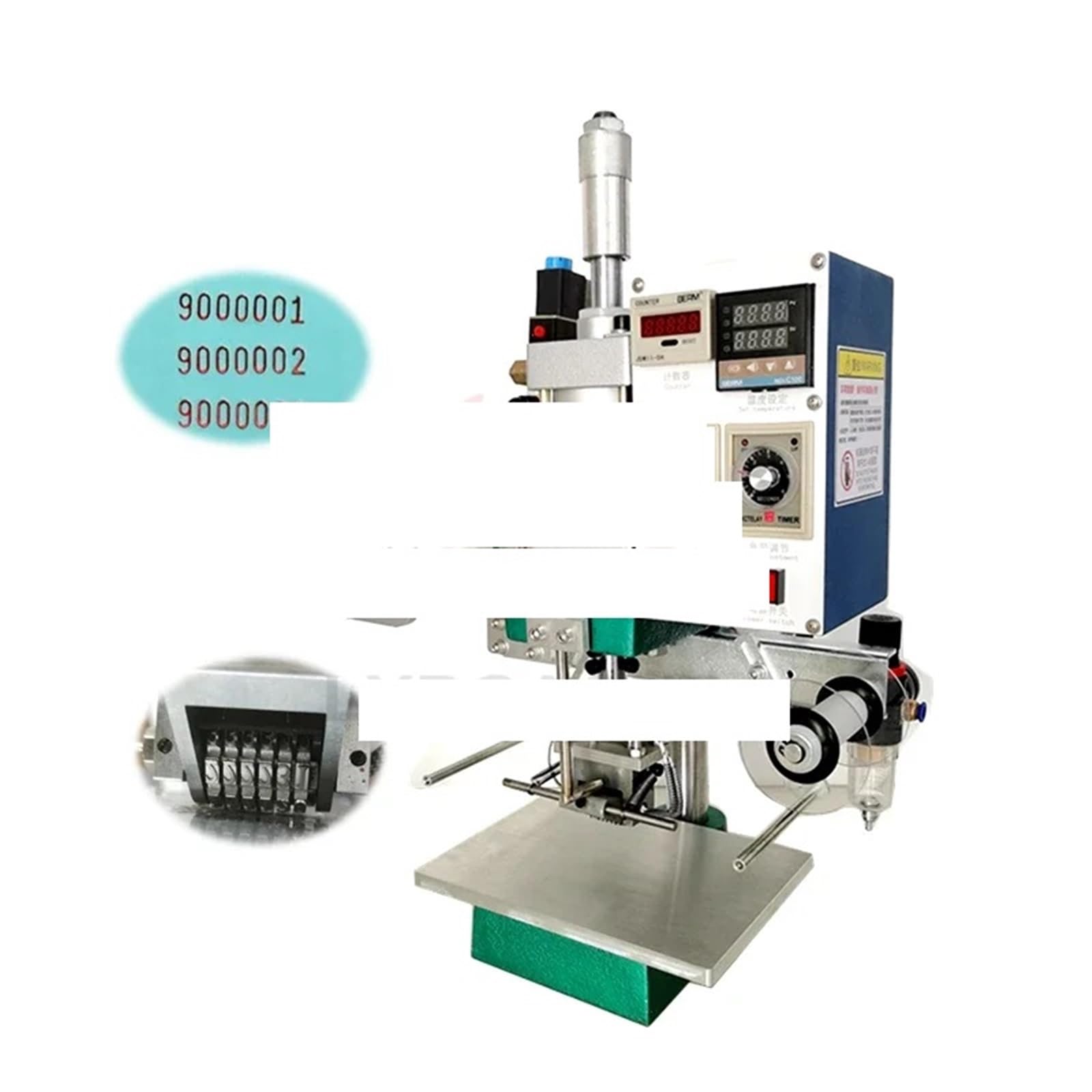 Macchina Automatica for codifica e Stampa a Caldo da 150 W, for Stampa su Carta e Legno, for codifica e Stampa di Date, profondità di Stampa 90 mm(Only Machine)