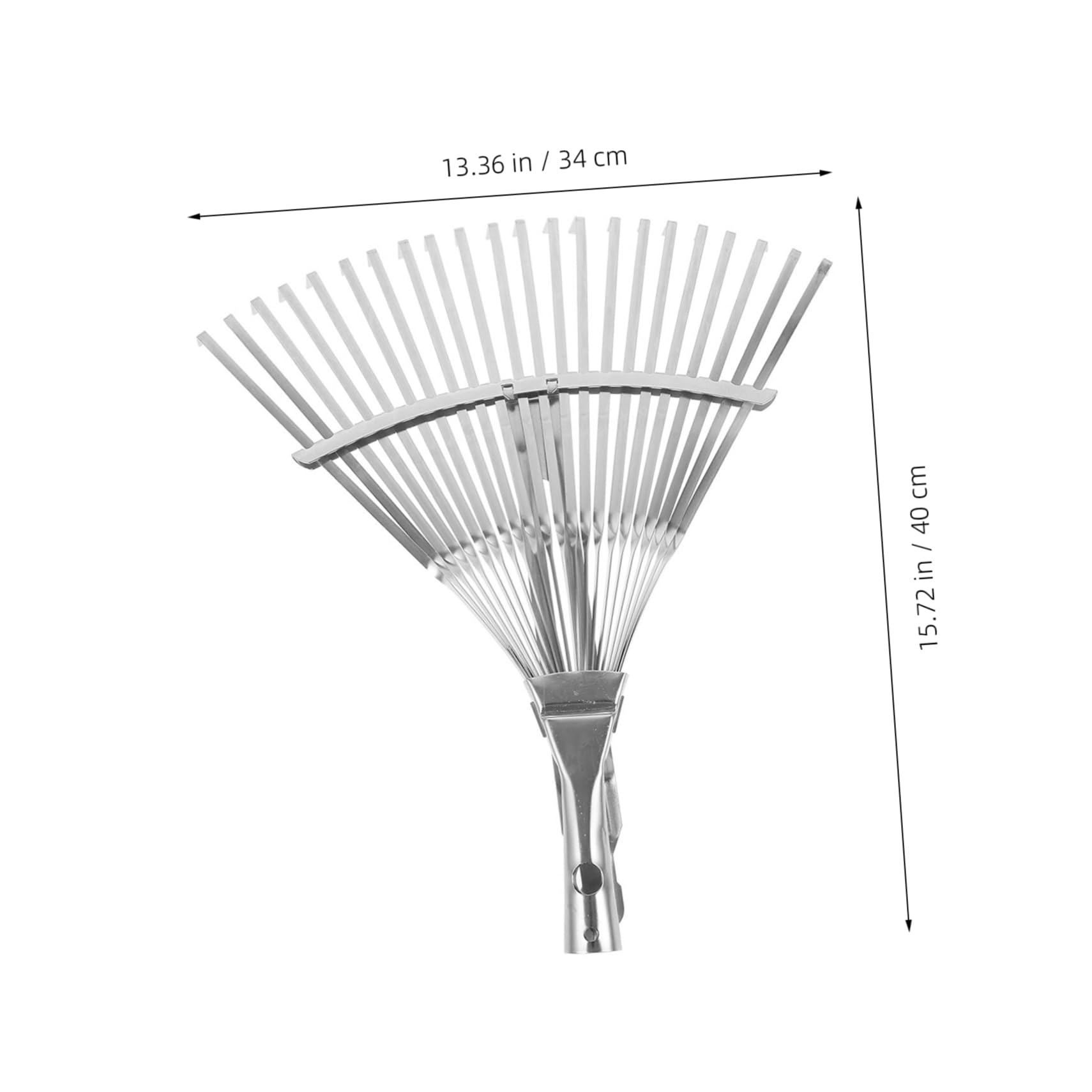 Toyvian 2 Pièces Râteau de Jardin Rétractable Inoxydable de Outils Pratiques pour Nettoyage Jardinage Outil Polyvalent pour Entretien Extérieurs