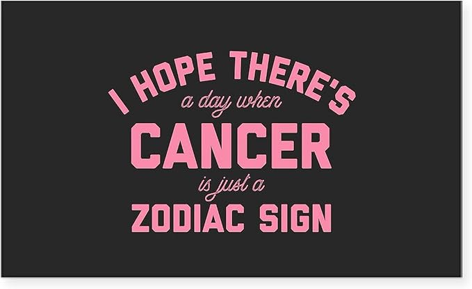 CafePress When Cancer is Just A Zodiac S Rectangle Bumper Sticker Car Decal
