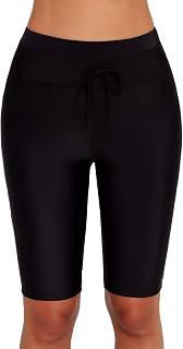 ECUPPER Womens Swim Capris Shorts Plus Size Swimming Leggings Boardshorts Sport Stretch Swimsuit Pants for Beach Surf Price In India