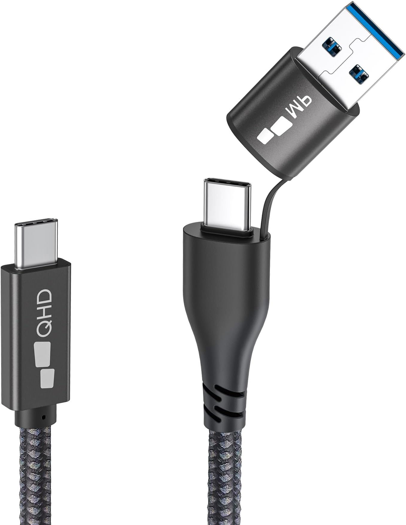 MP Mobile Pixels 2-in-1 USB Cable, 3A/5.0 Gbps USB C to USB Type A/C Cable