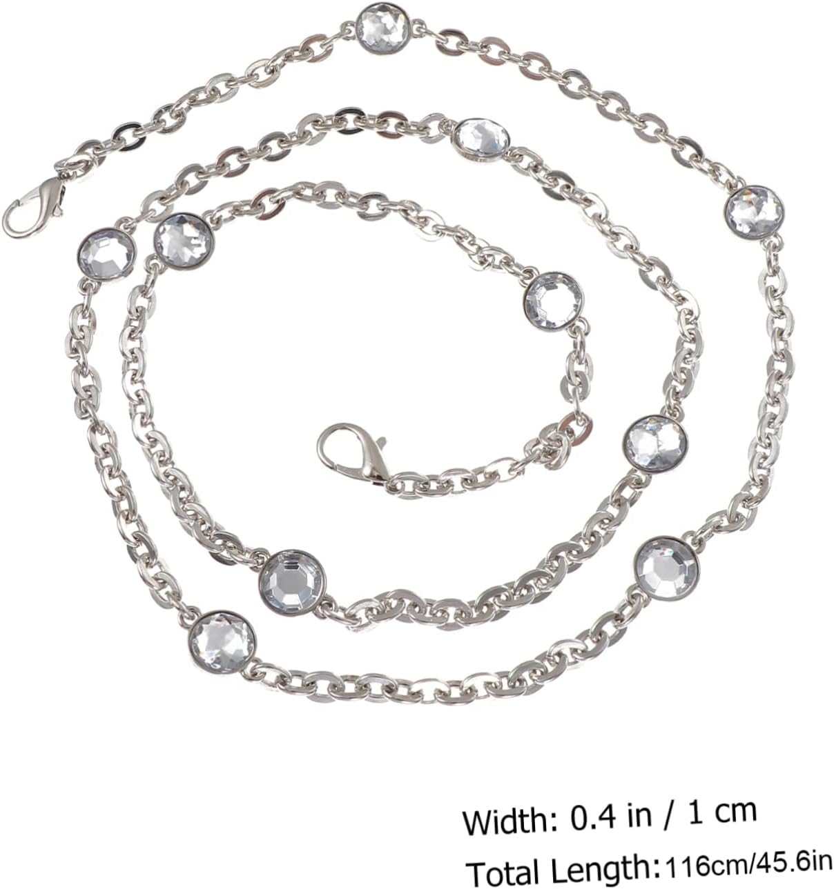 DOITOOL Stylish Bag Chain Replacement Strap Durable and Sturdy Accessory for Handbags Clutches and More Easy to Install with Clasps for