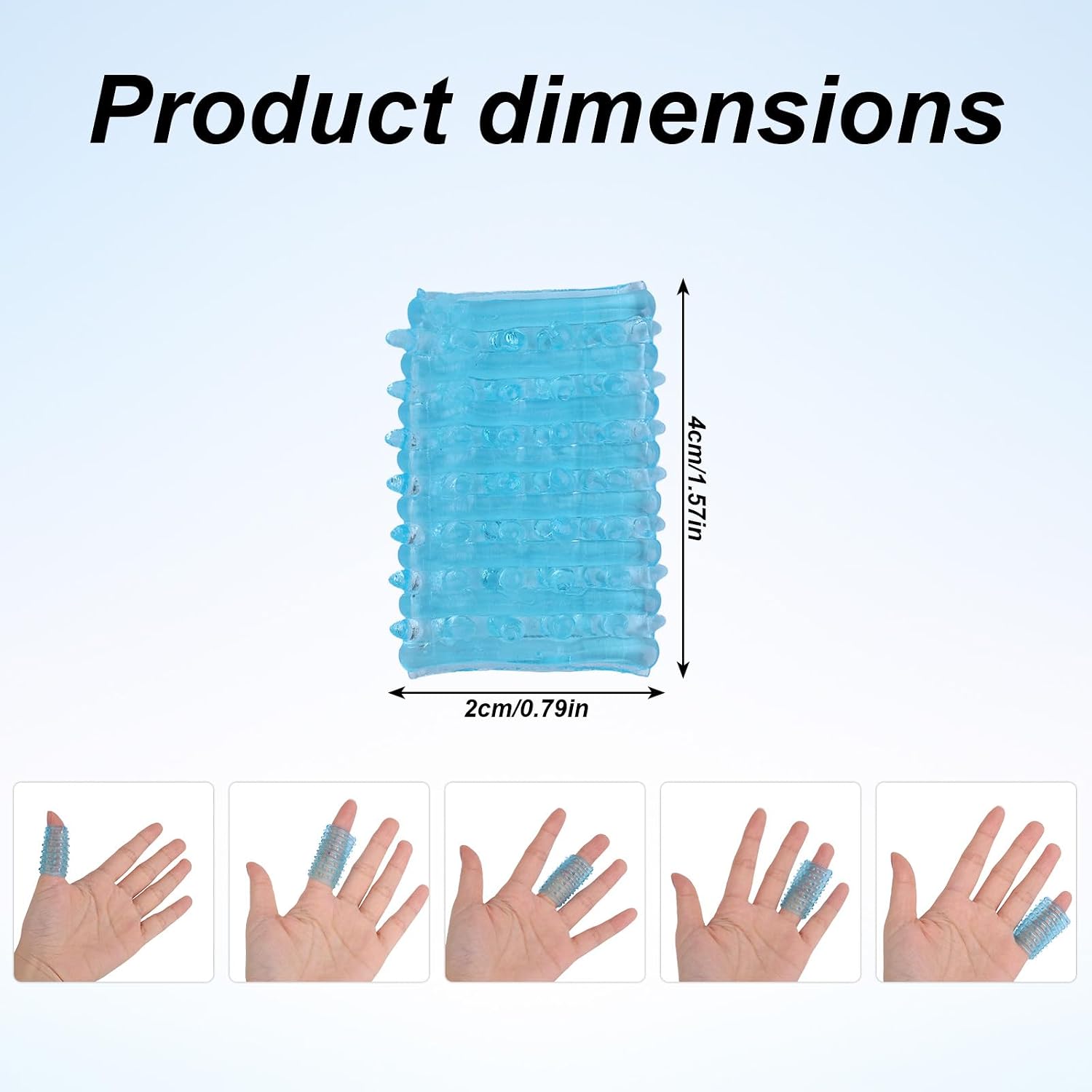 3pcs Finger Covers, Washable & Reusable Finger Guard Protector for Scratching Innovative Ventilation Hole Design Textured Protection Sleeves for Nail Biting Anti Skin Picking Accessories Supplies