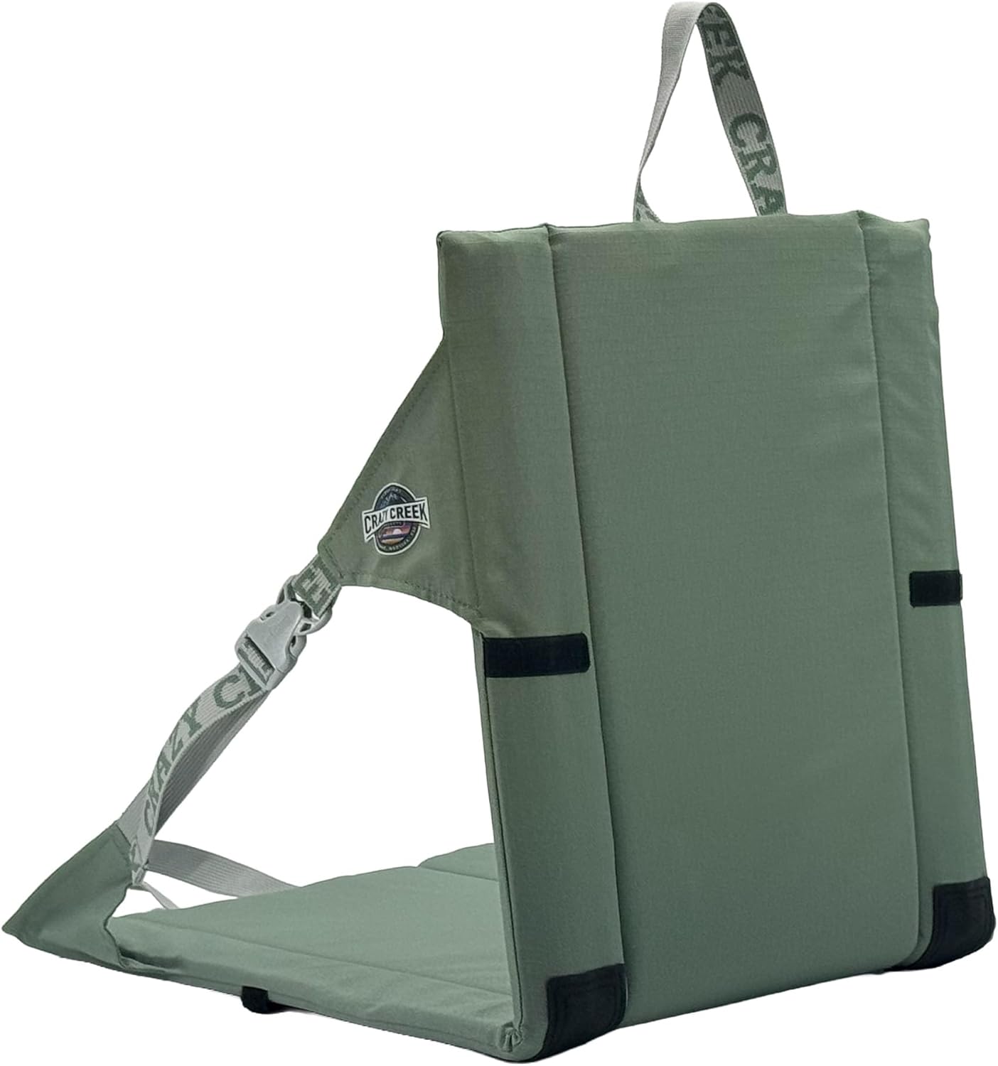 Crazy Creek Original Chair Perfect for Stadium Seats, Camping, Hiking & More, Comfort on All Terrains, Adjustable Straps, Lightweight Design, Water-Resistant Spruce