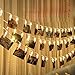 Produktbild About1988 LED Foto Clip Lichterkette, LED Foto Lichterkette 10 Foto-Clips 1,5 Meter Foto Lichterketten, Batteriebetrieben (Warmes Weiß)