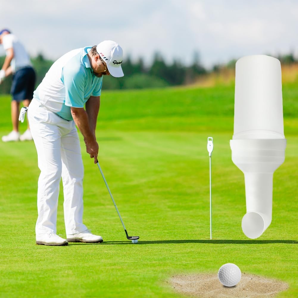 Golf Sand Bottle, Cart Bottle for Club Car Universal Top Divot Filler Seed Container Engineering Plastic Carts Assembly Holder Dispenser Large Capacity Accessory with Grip Handle Loss Area