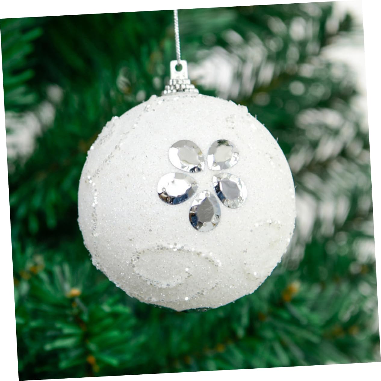 Ciieeo 10 Bolas De Navidad para Decoración De Boda Adornos Navideños con Purpurina Accesorios para Árbol De Navidad Decoración De Navidad Inastillable Decoración para Fiesta De