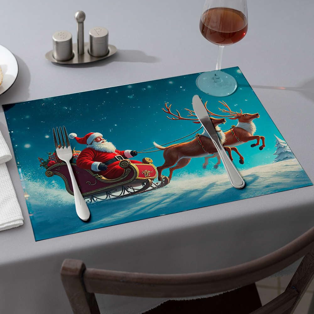 Sets de table Père Noël de qualité supérieure pour une table de fête élégante