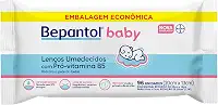 Bepantol Baby Lenço Umedecido para Bebê, Hipoalergênico, Leve 96 Pague 80 Unidades