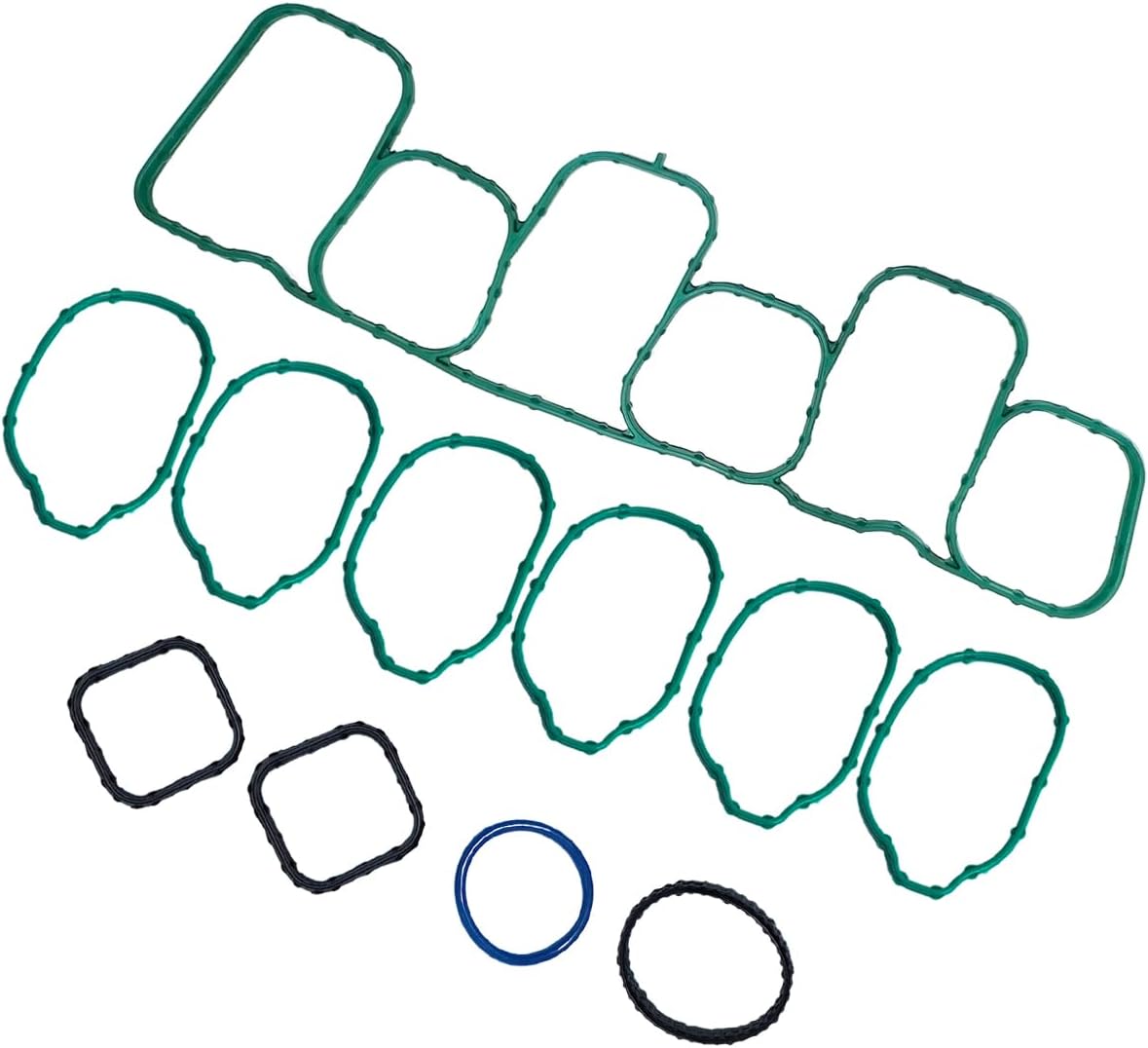 Intake Manifold Gasket Set for 2011-2015 Ford 3.5L-3.7L V6 DOHC - Fits For F-150, Mustang, Edge & Lincoln MKZ, MKX - Complete Engine Gasket Kit Replacement