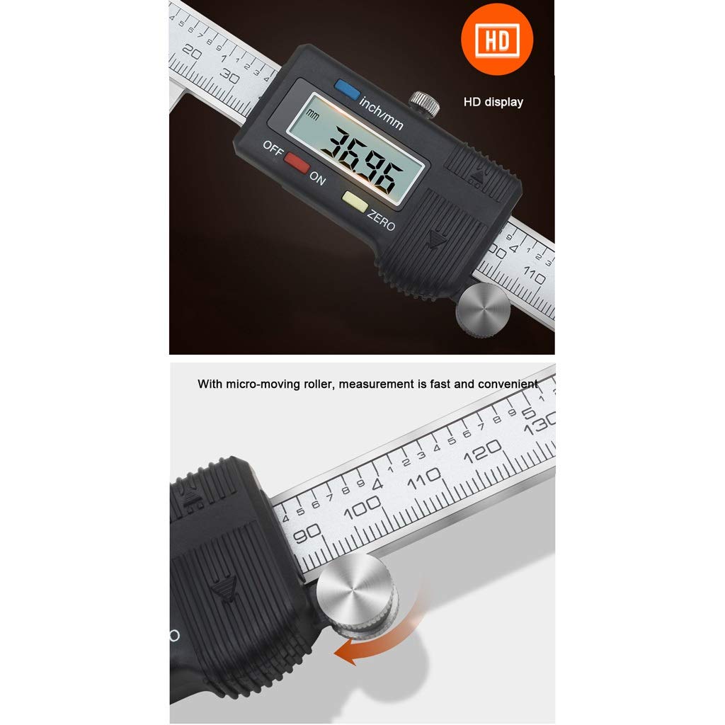 WJJ hsj Pinza Exterior Gancho Groove Groove Digital Pinza de medición Vernier de Rango: 0-150mm Preciso