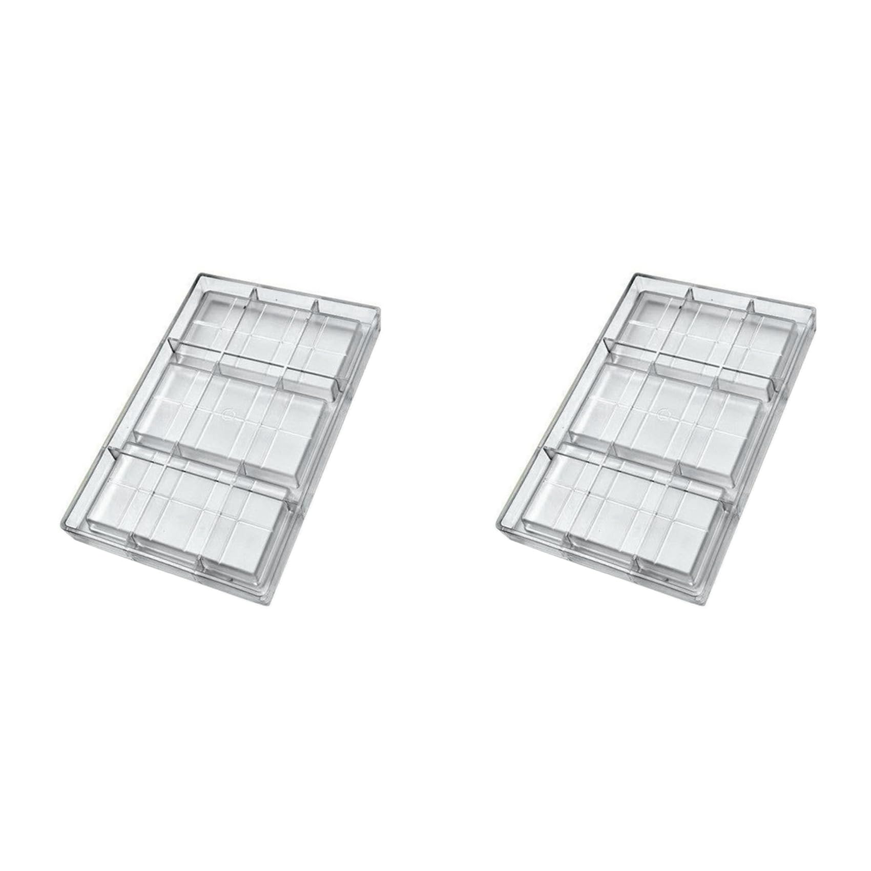 Hndhbfgrt 2X Polycarbonate Chocolate Bar Mold for Candy Making, Baking and Candy Snacks, Appliance for Professional Bakery.