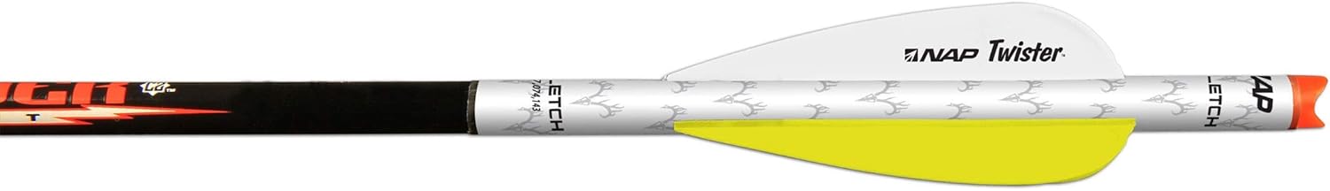New Archery Products Quikfletch Twister 3-Inch 3-Vane Easy-to-Use Stabilizing Fletching for Increased Accuracy of Crossbow Bolts - 3 & 6 Pack Available
