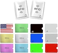 Vista 1 de Funda para tarjeta de crédito, 14 unidades, fundas RFID para tarjetas de crédito para protección contra robo de identidad