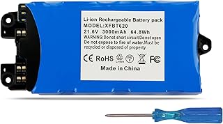 ANTIEE 3000mAh XFBT620 Vacuum Cleaner Replacement Battery for Shark IX140 IX141 IX140H IX141H IX142 IZ140 IZ140C IZ141C IZ142 UZ145 IX144AMZ WZ140 Cordless Vacuum Cleaners 21.6V 64.8Wh
