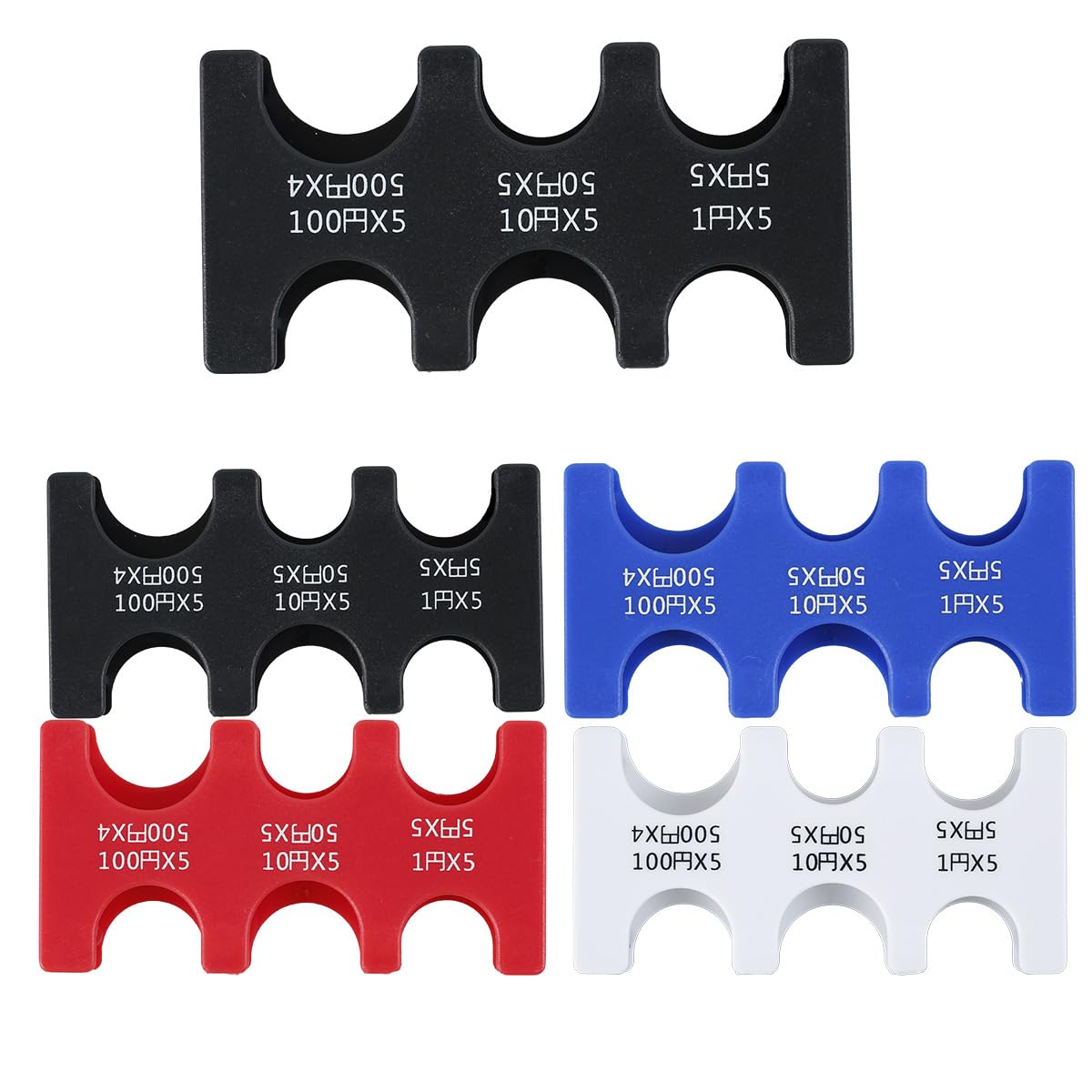 Portamonedas Japonés Para Monedas Yen - Estuche De 4 Piezas Con 6 Compartimentos - Organizador De Plástico ABS Para Viajar A Japón - Capacidad Para 2830 Yenes