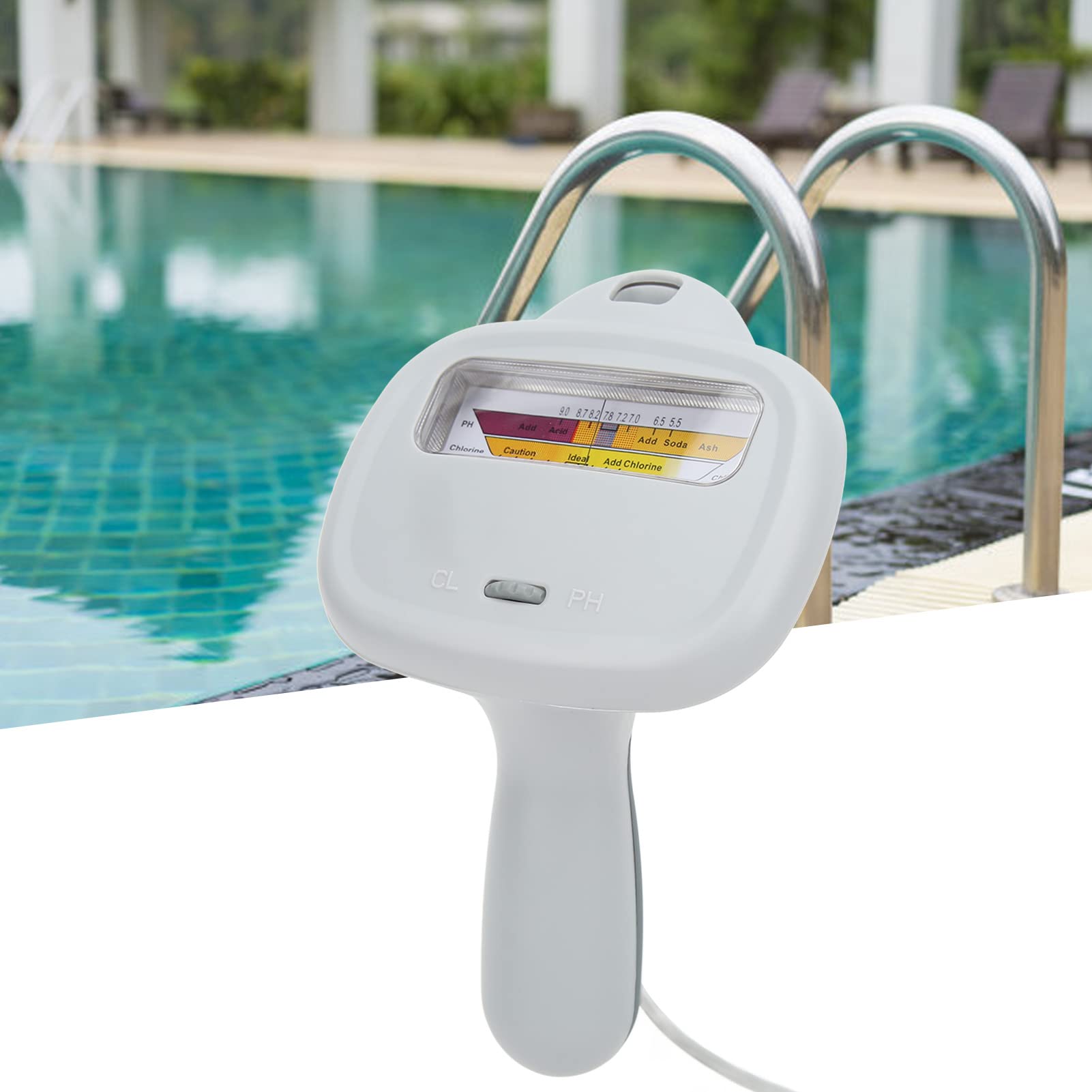 Monitor de análisis de calidad del agua de la piscina Probador de calidad del agua Probador digital de PH y cloro