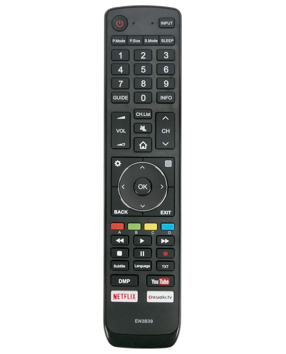 En2Bb27H Télécommande De Remplacement Compatible Avec Hisense 4K Uhd Led Tv H32Ae5500 H32A5600